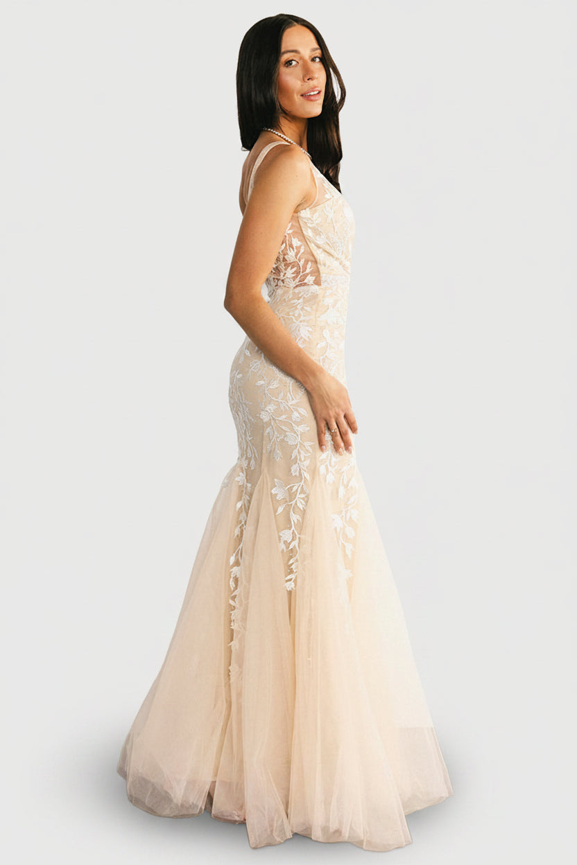 Fleurette Bridal Gown | Beige + Ivory