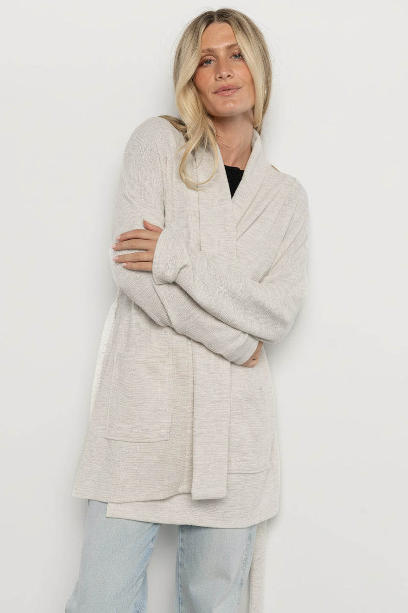 Clairemont Cardigan | Light Gray