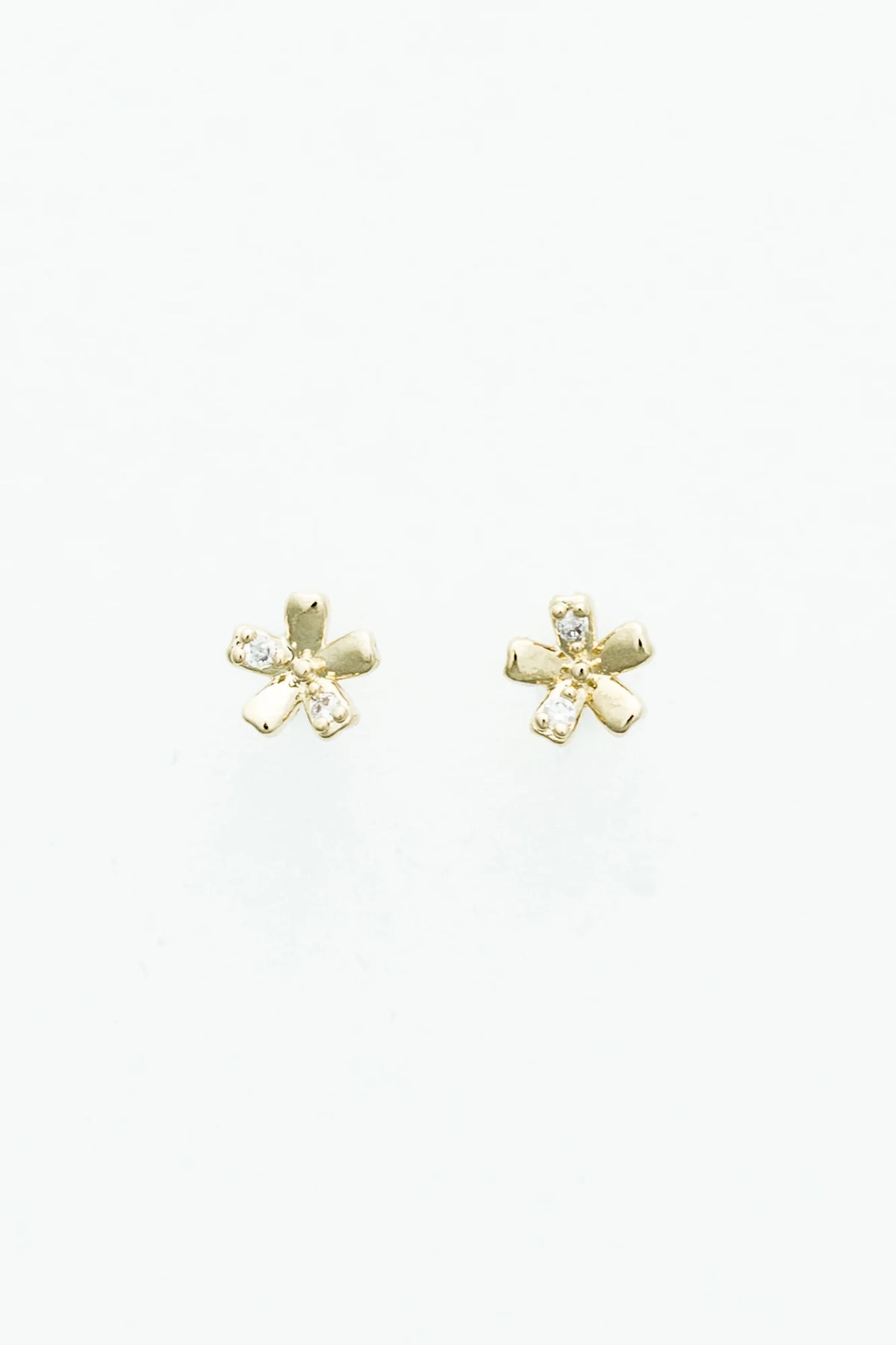 Cherish Stud Earring Set with three pairs of 14K gold-dipped studs featuring classic pearl accents.