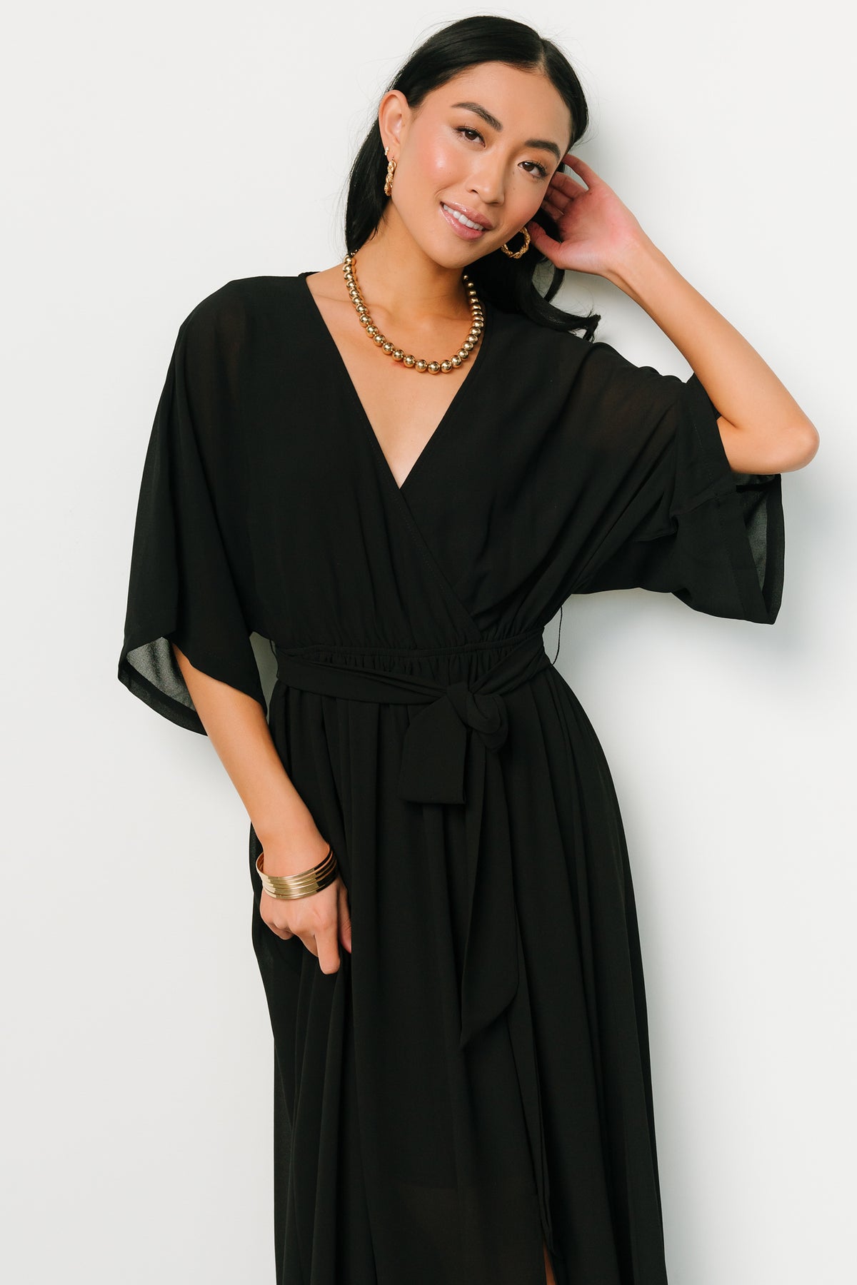 Fabric Swatch - Kia Chiffon | Black