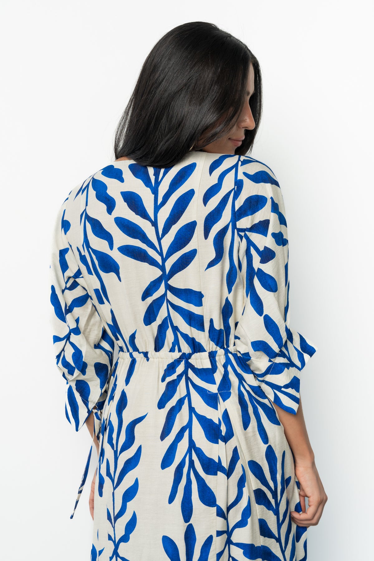 Málaga Midi Dress | Cobalt Print