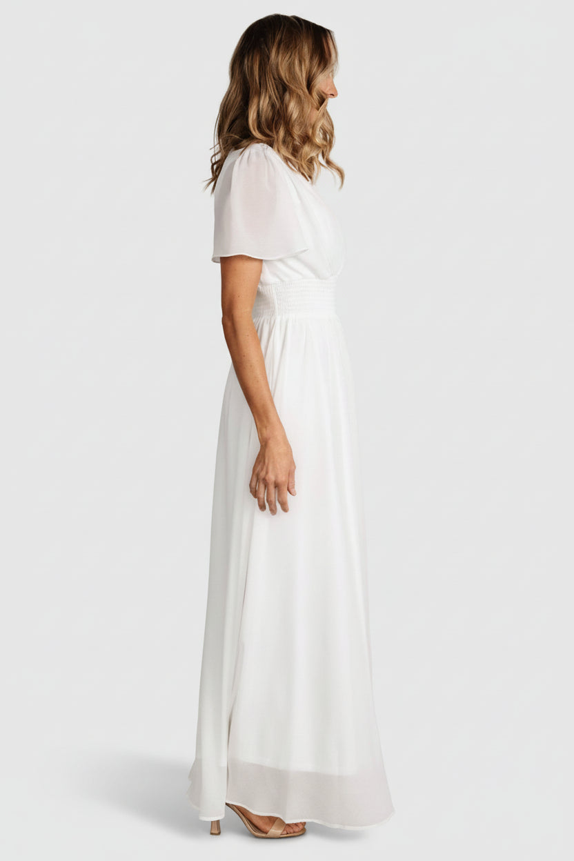 Birdie Maxi Dress | White