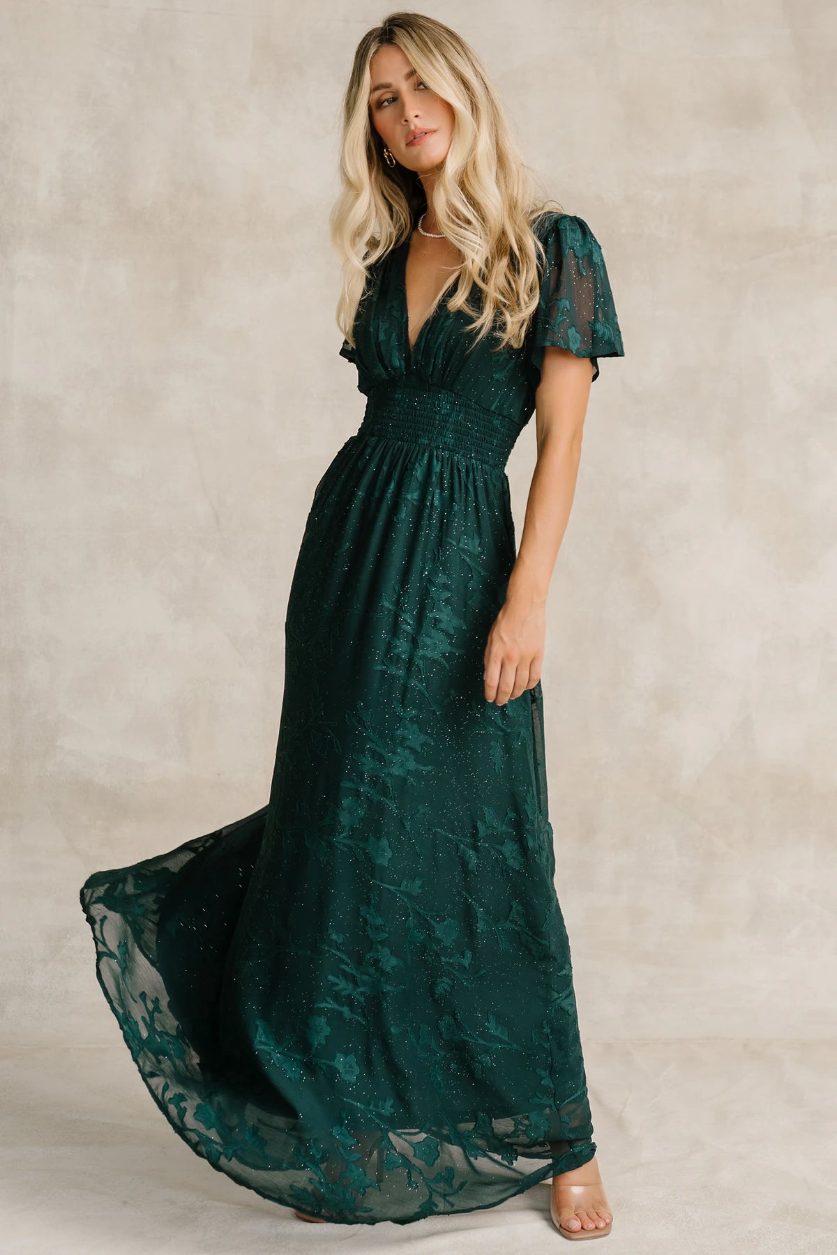 Noelle Maxi Dress | Dark Green
