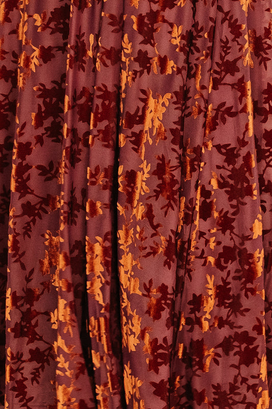 Fabric Swatch - Veronica Velvet | Rust