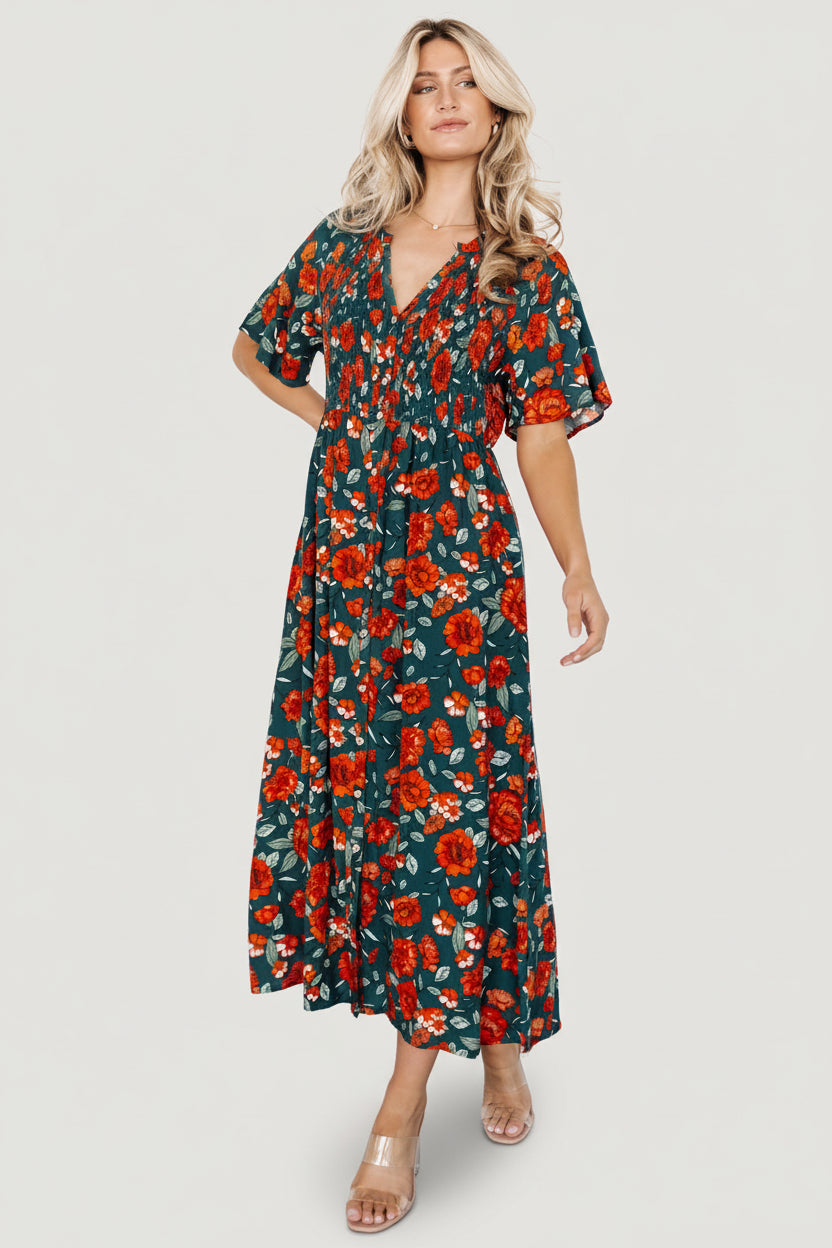 Botega Midi Dress | Jade Multi Floral
