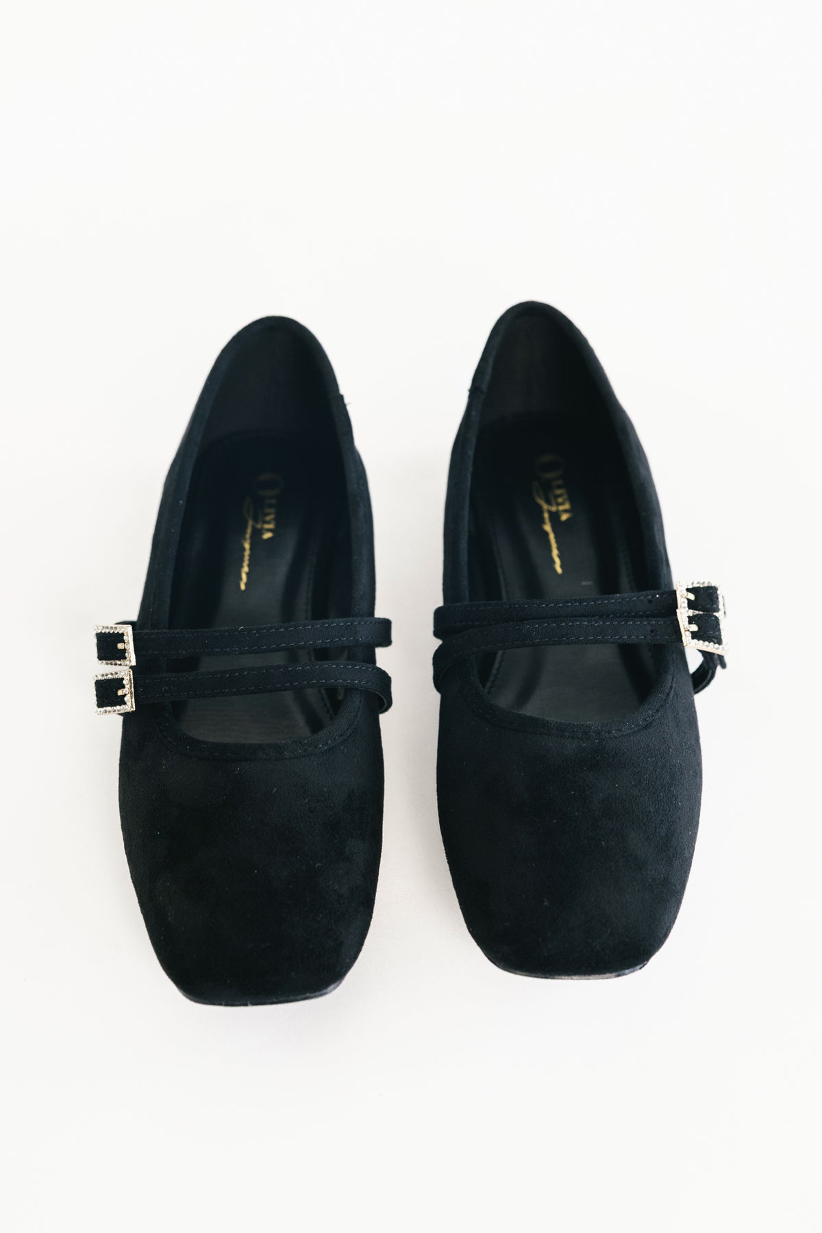Azira Square Toe Flats | Black