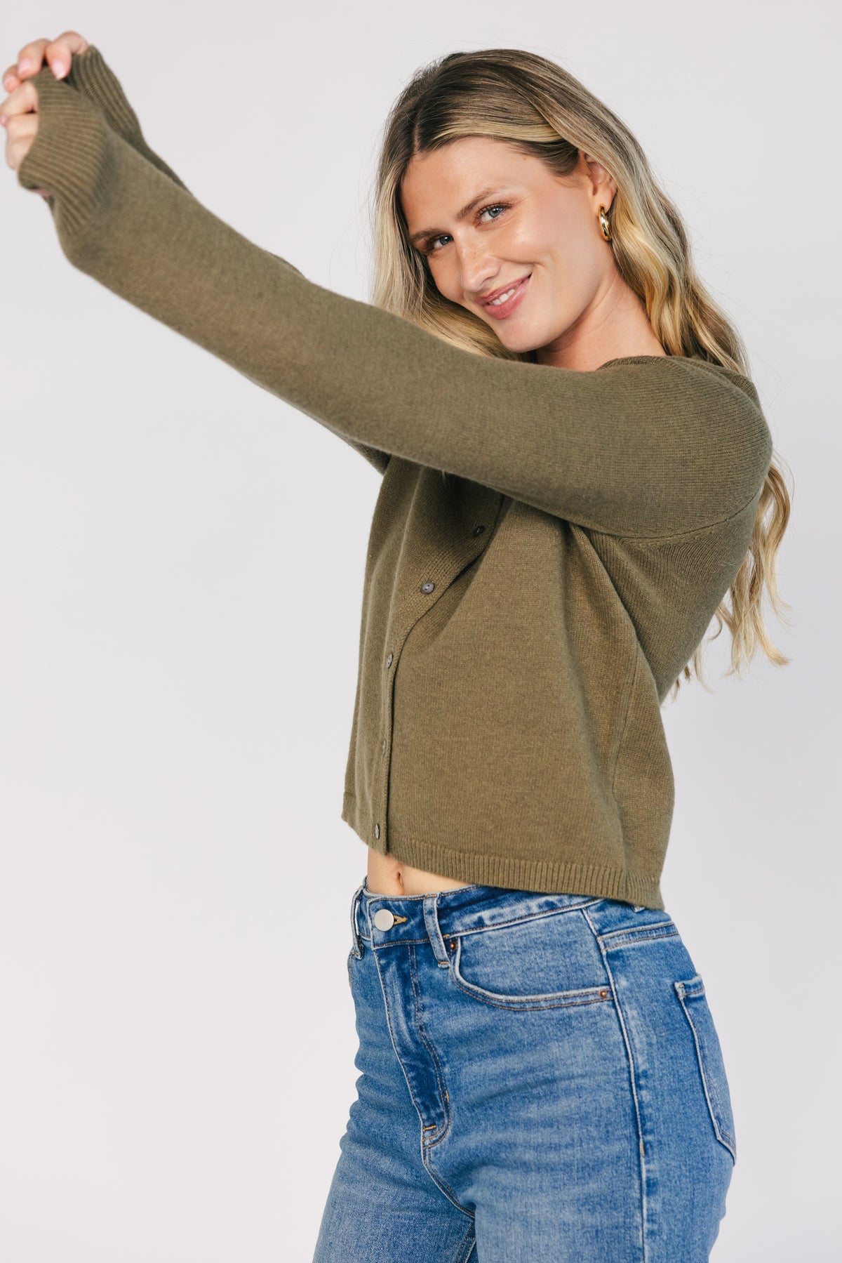 Sable Cardigan | Deep Olive