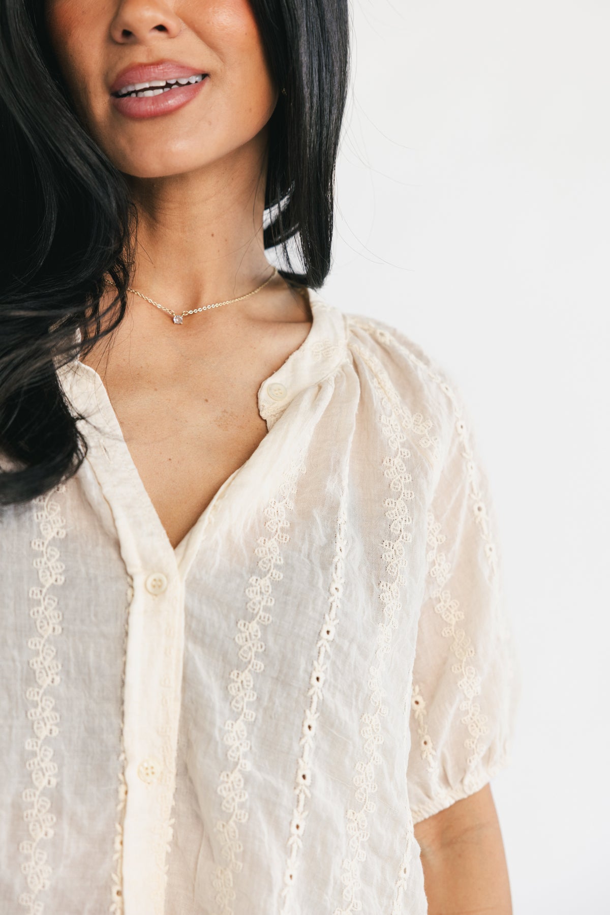 Bellamy Lace Top | Vintage Cream