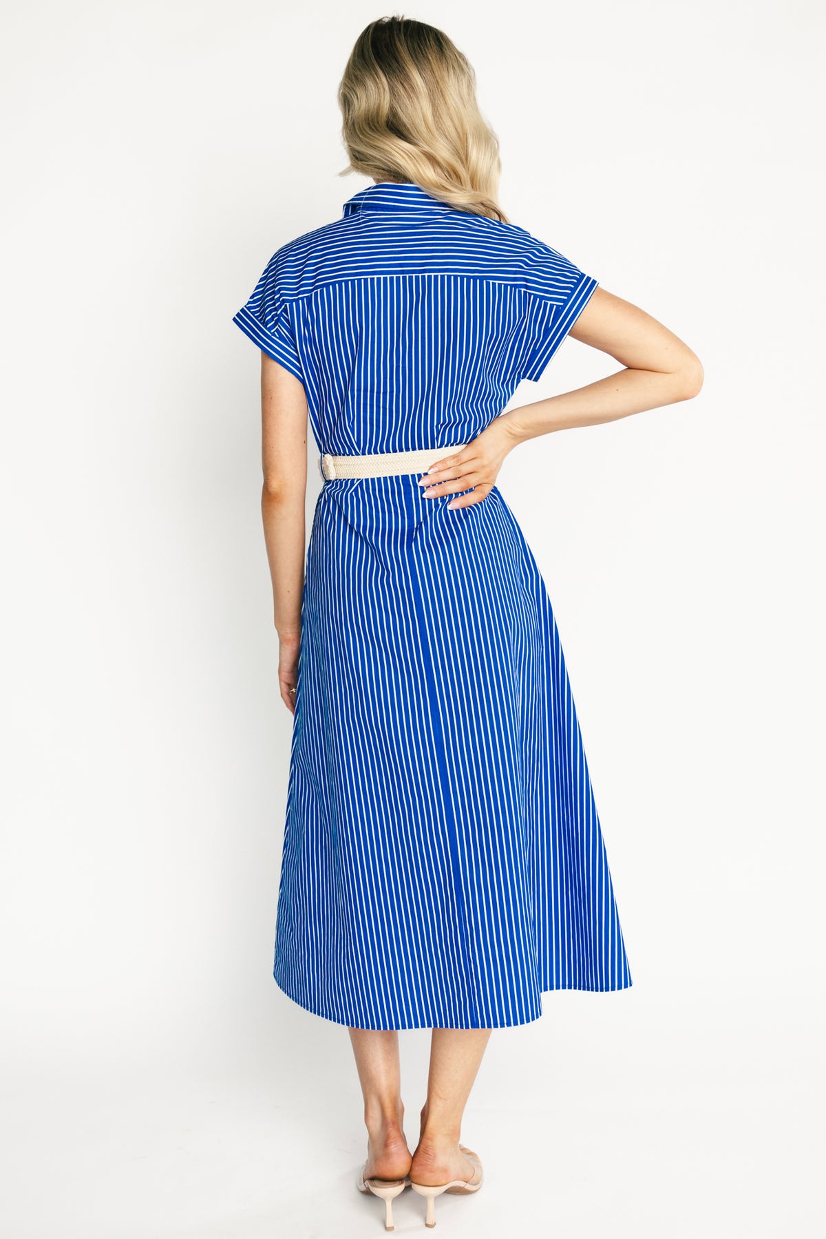 Pyper Midi Dress | Blue Stripe