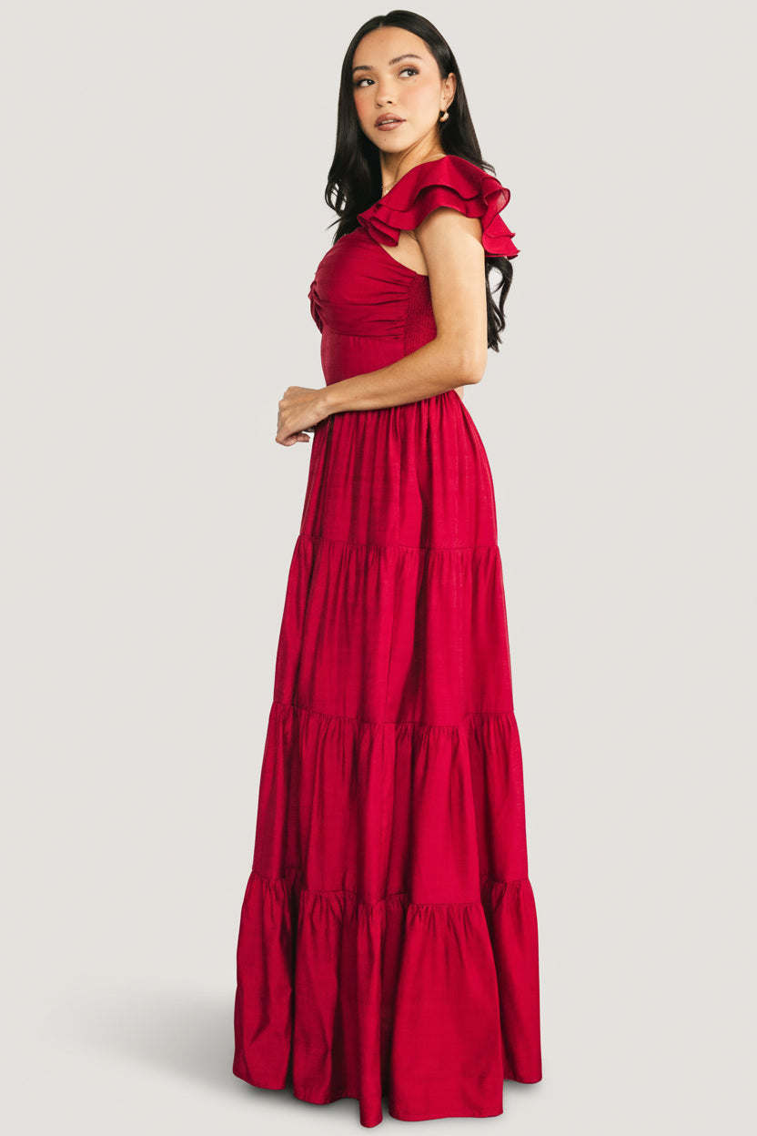 Vivianne Maxi Dress | Deep Red