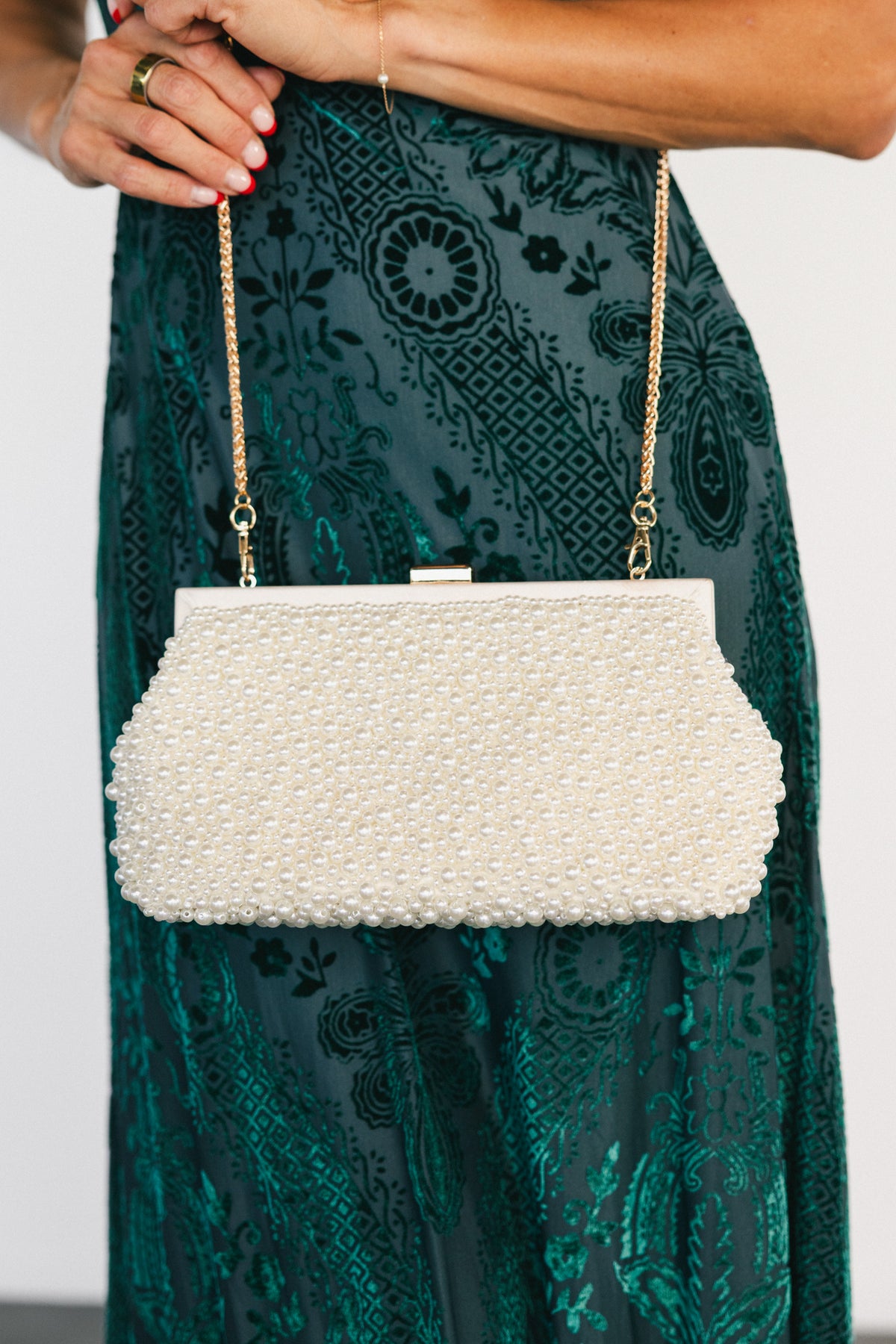 Serena Clutch Bag | Ivory