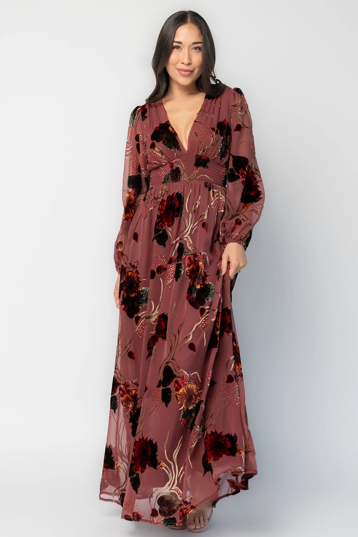 Mikla Maxi Dress | Berry Multi