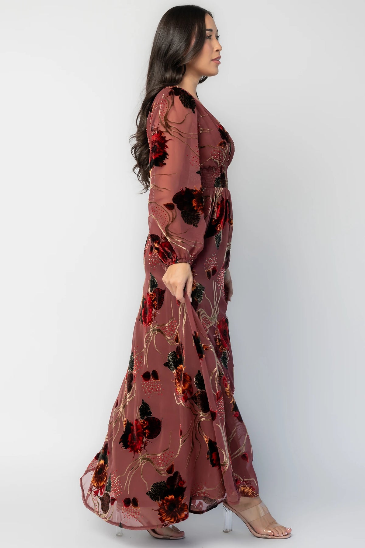 Mikla Maxi Dress | Berry Multi