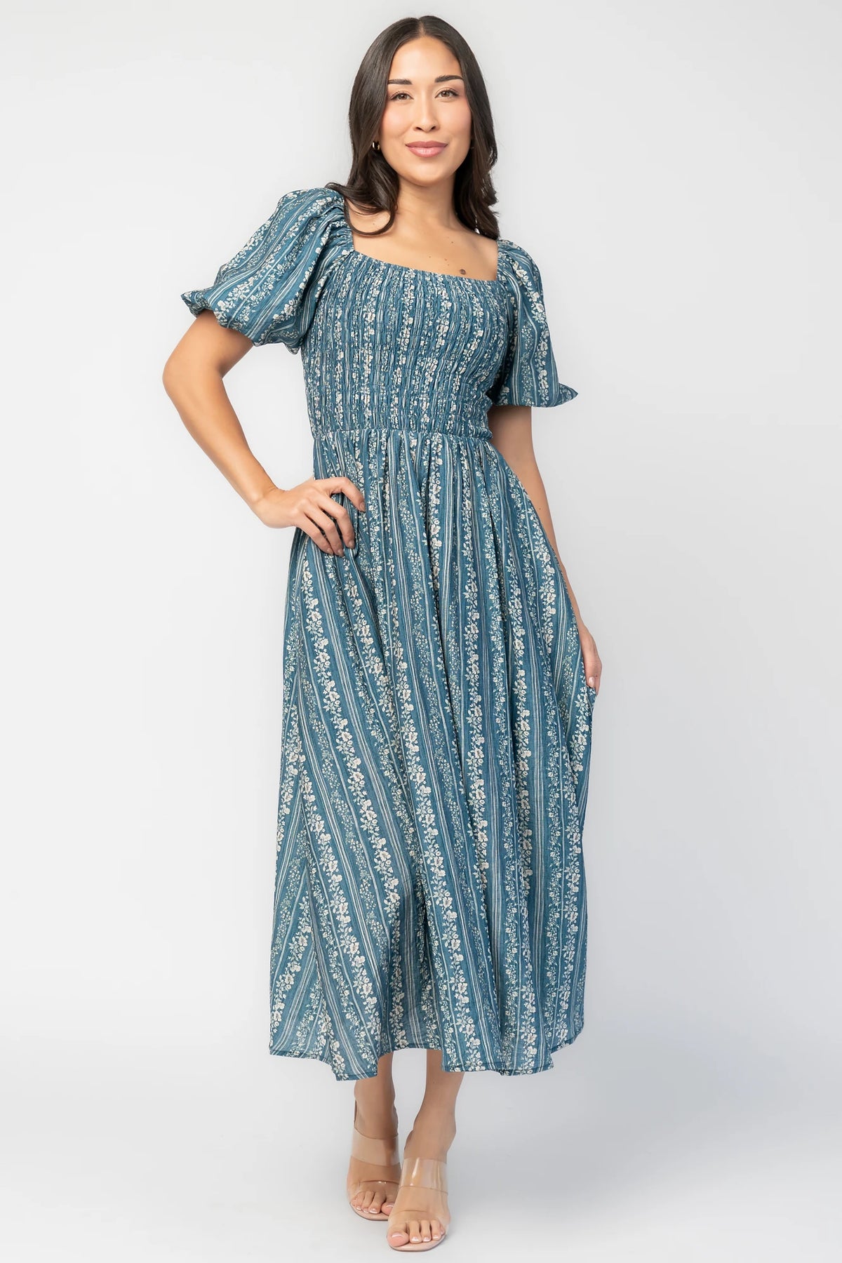 Keira Midi Dress | Blue Print