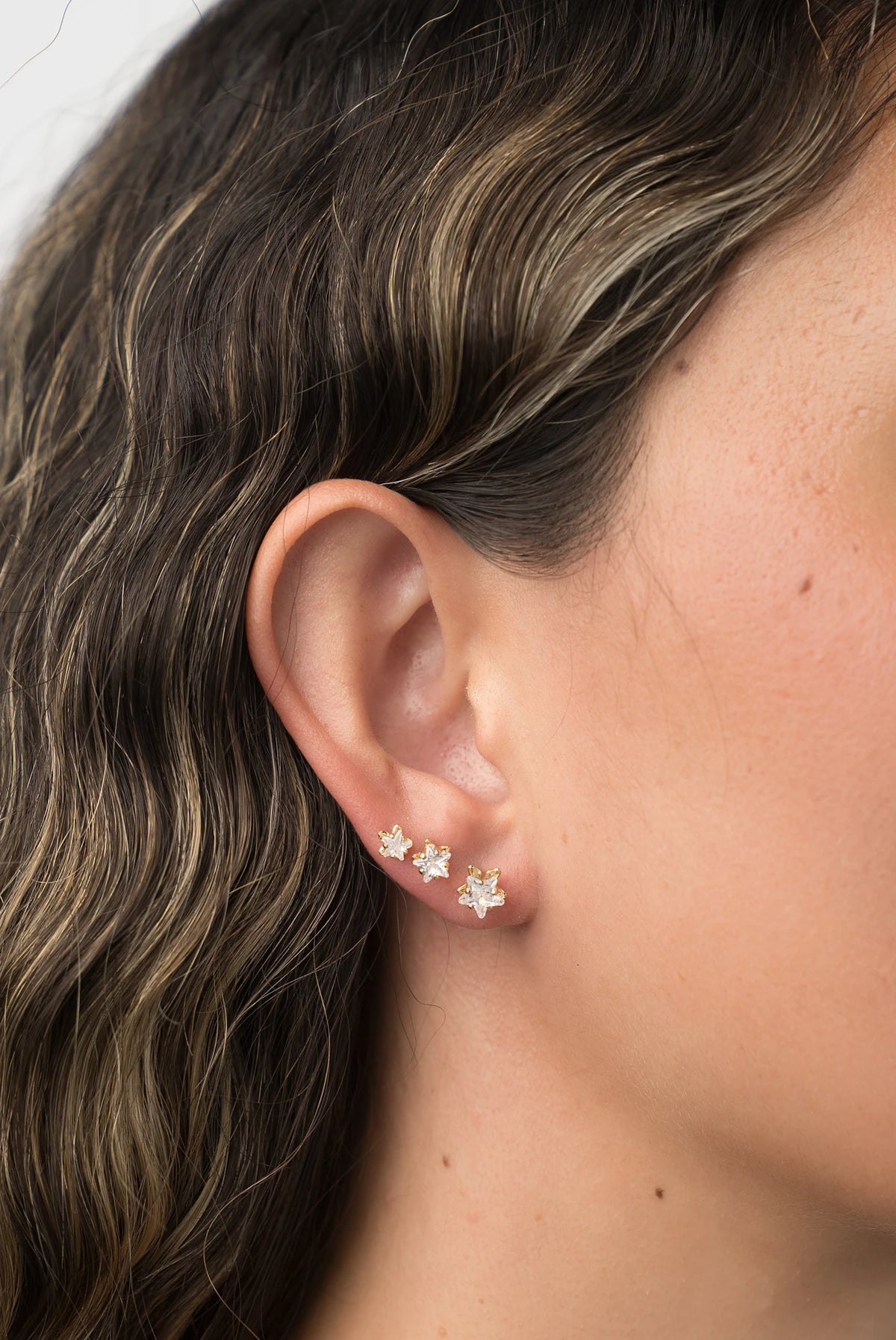 Star Stud Earring Set | Gold