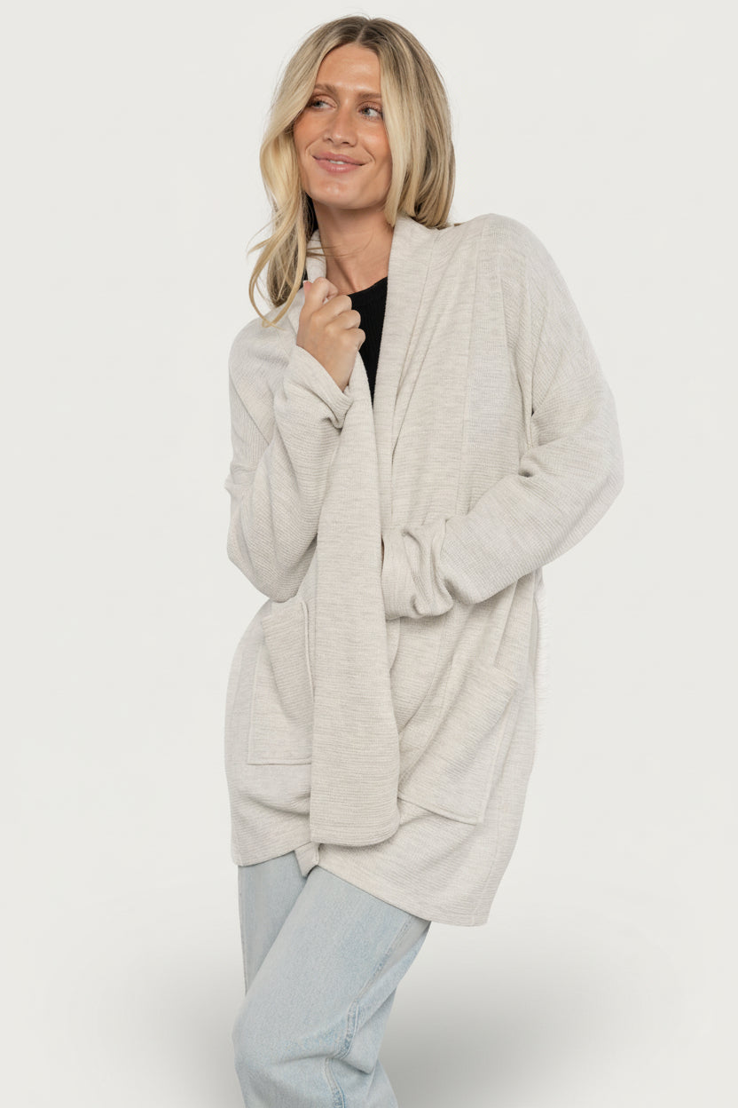 Clairemont Cardigan | Light Gray