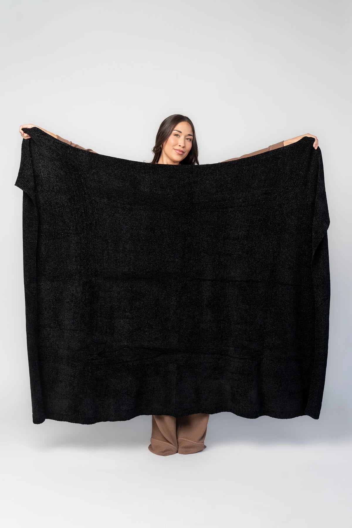 Chrissy Throw Blanket | Black