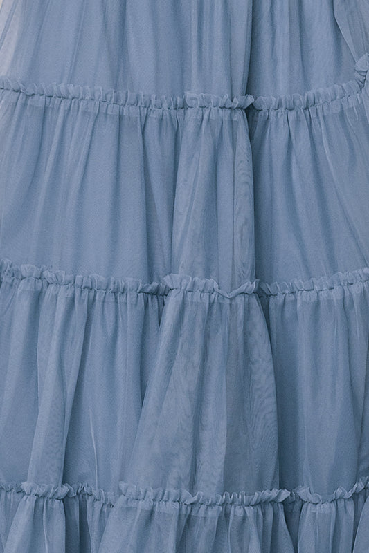 Fabric Swatch - Emma Tulle | Slate Blue