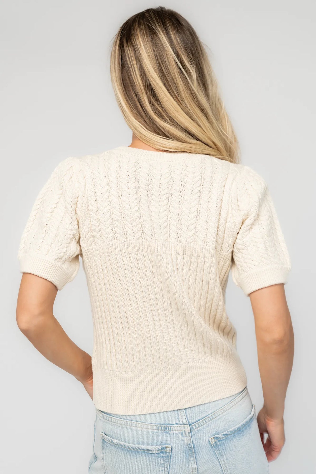 Linden Sweater Top | Ivory
