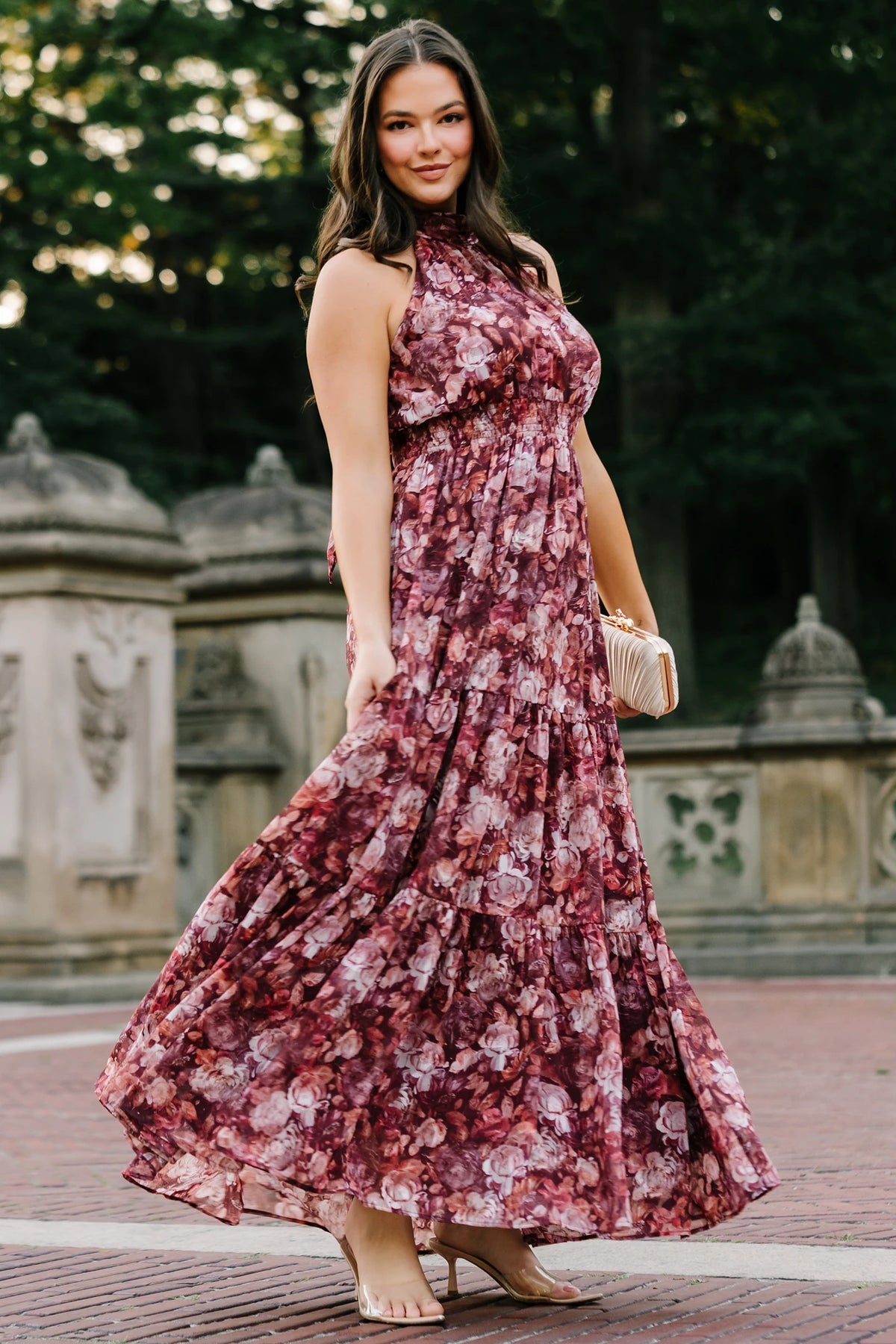 Pulitzer Maxi Dress | Burgundy Floral