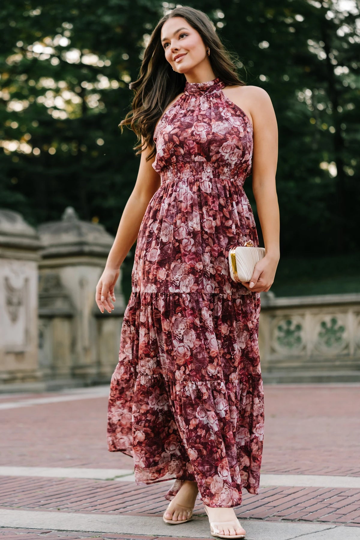 Pulitzer Maxi Dress | Burgundy Floral
