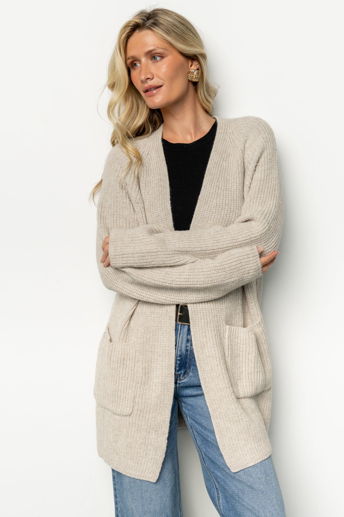Frankel Pocket Cardigan | Natural