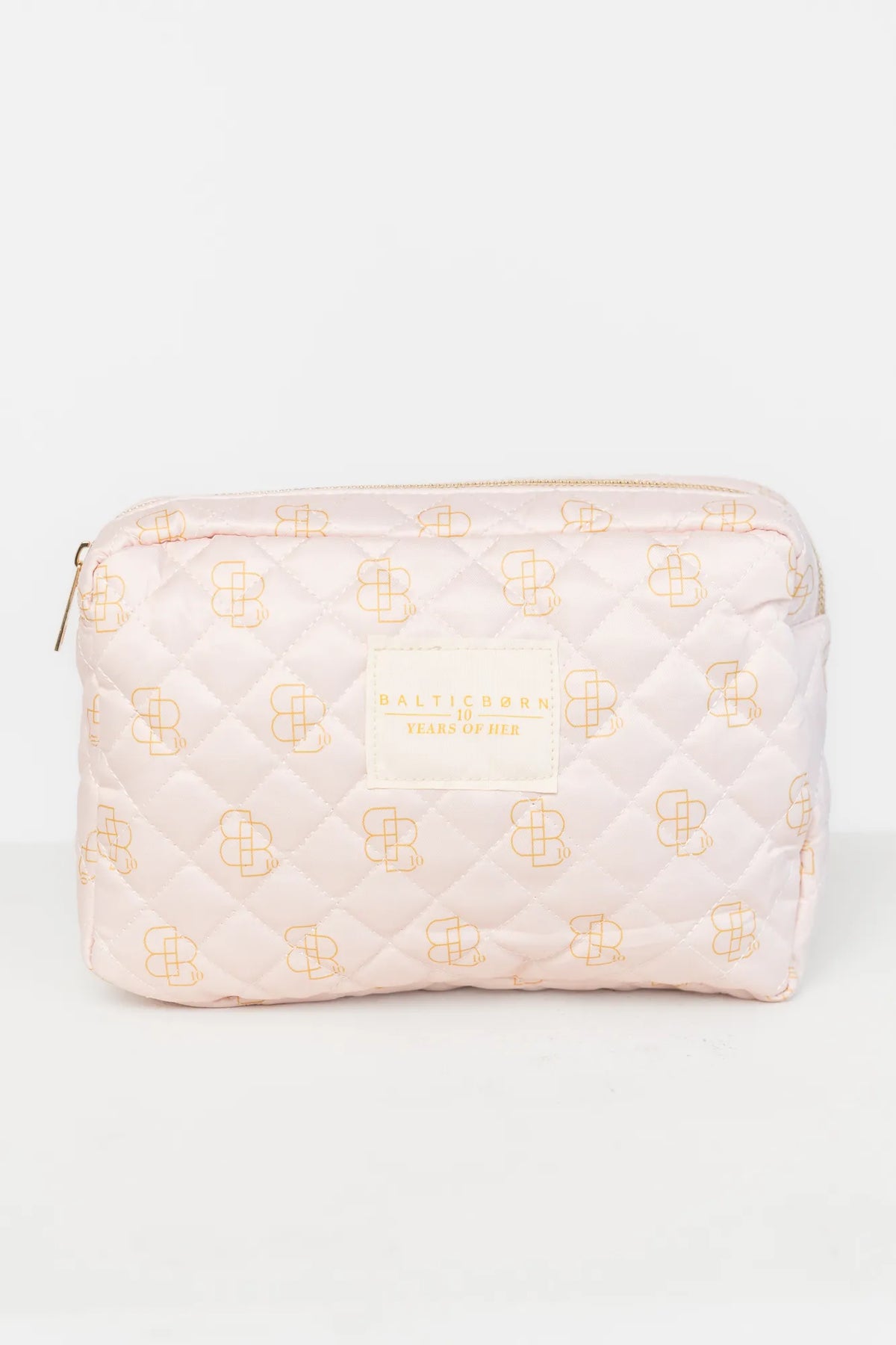 Kelani Quilted Cosmetic Bag Set | Pink