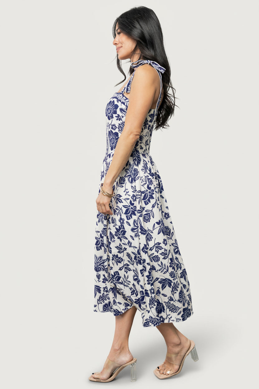 Isabel Midi Dress | Blue Print