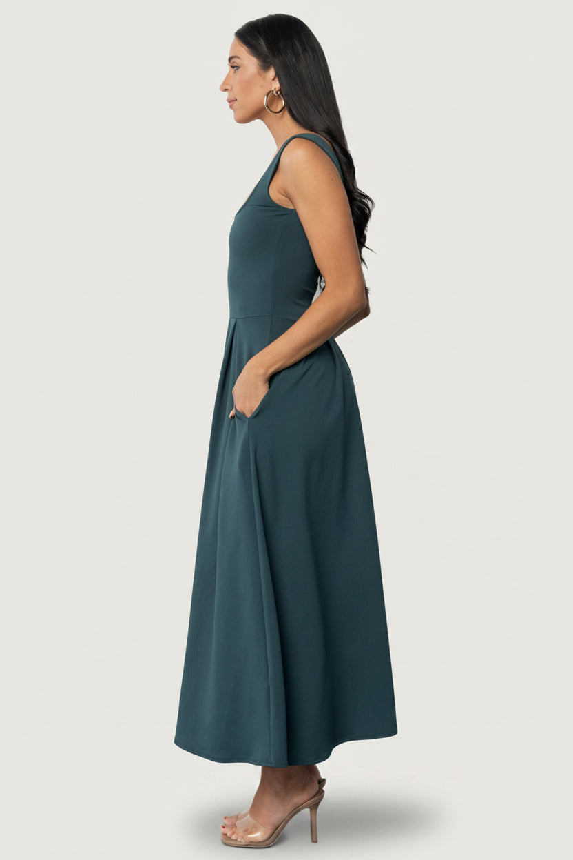 Giavanna Maxi Dress | Dark Green