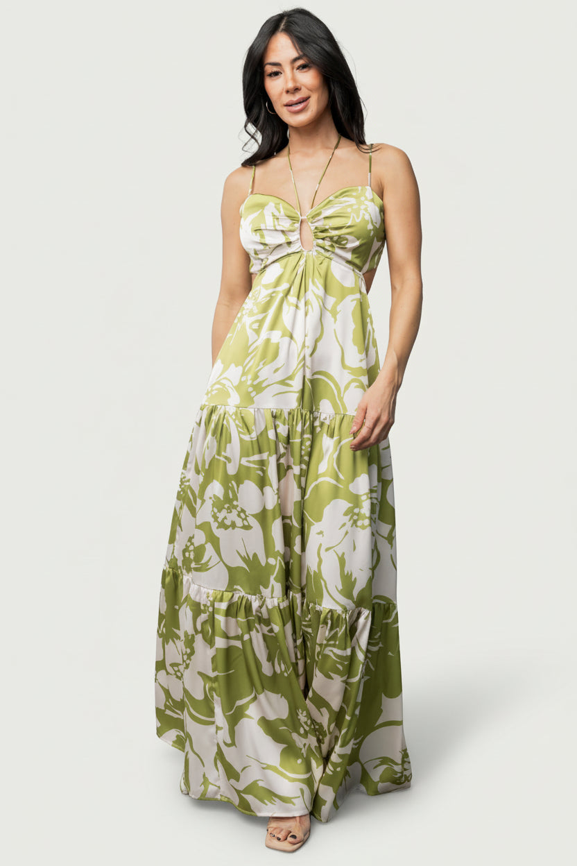 Querida Maxi Dress | Green Floral