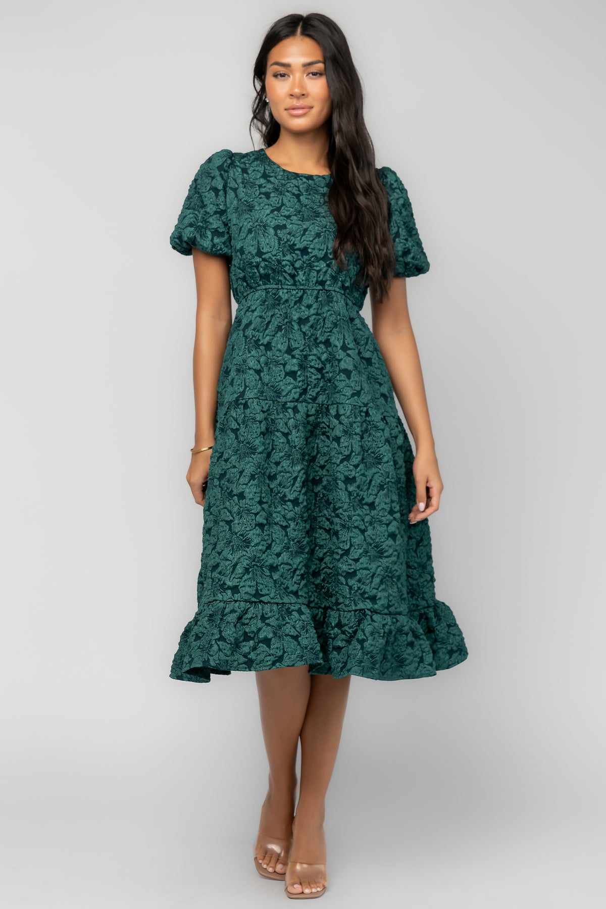 Henrietta Midi Dress | Green