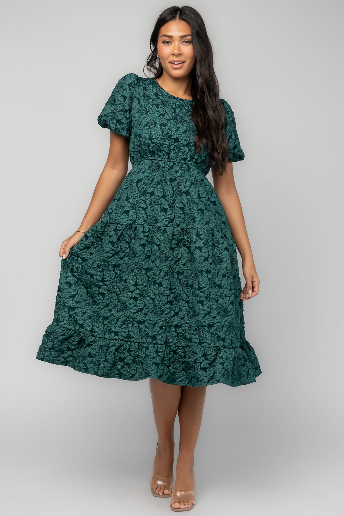 Henrietta Midi Dress | Green