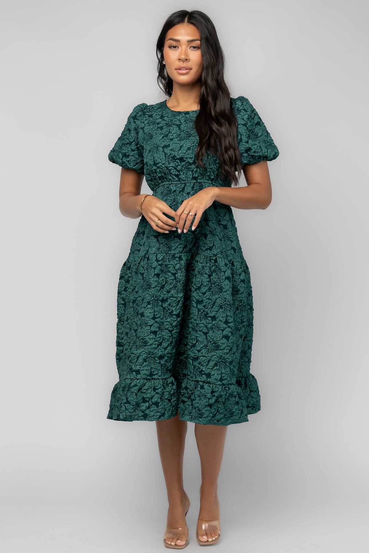 Henrietta Midi Dress | Green