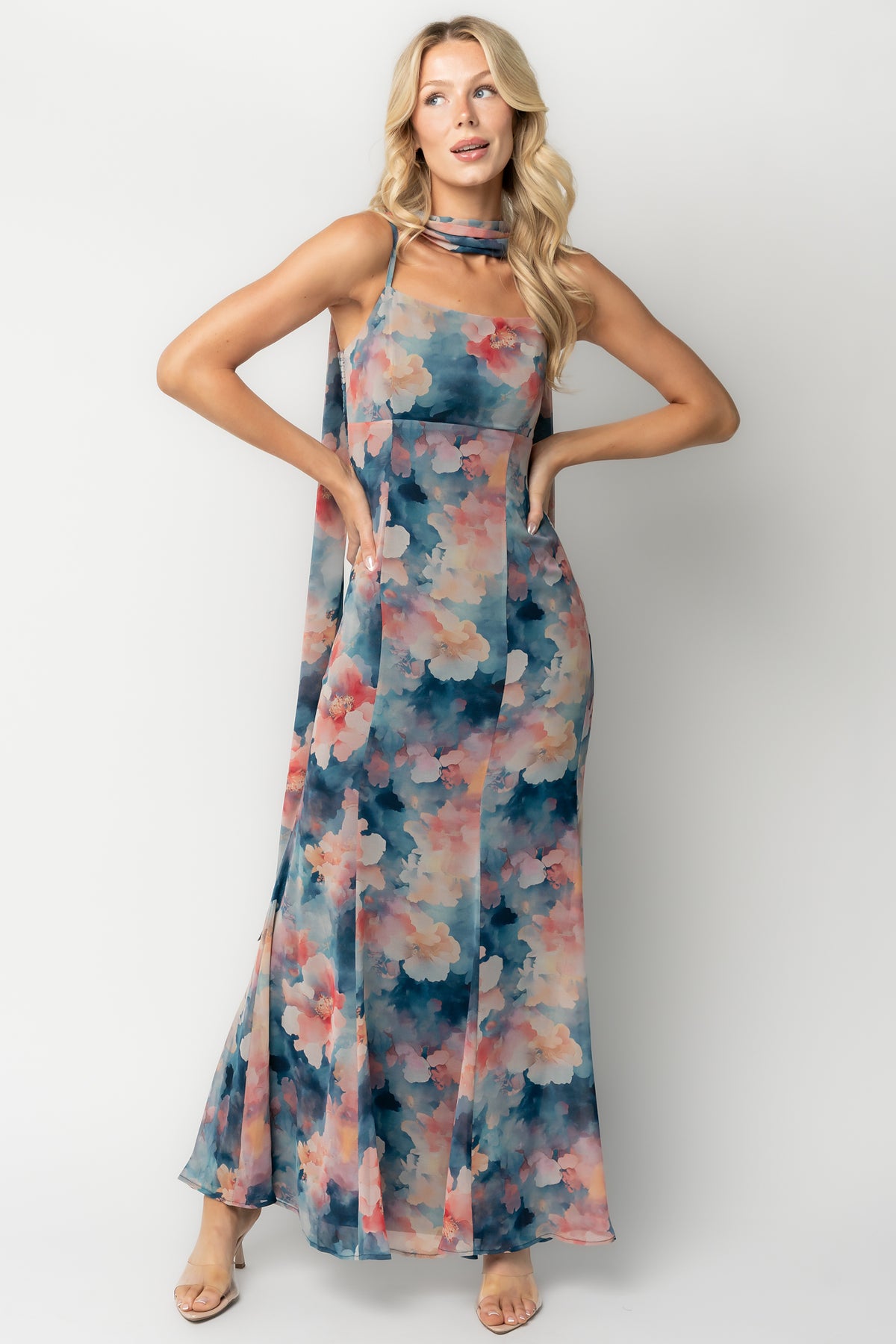 Province Maxi Dress | Blue Multi
