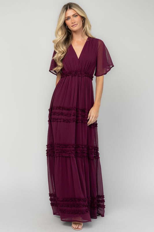 Metropolitan Maxi Dress | Deep Plum