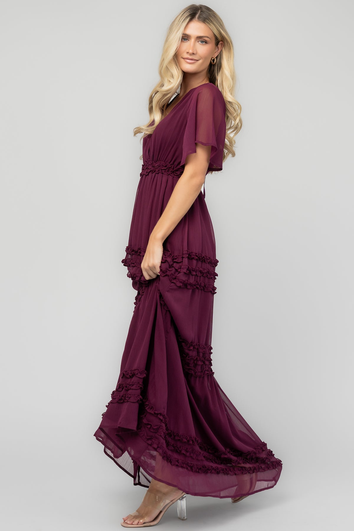 Metropolitan Maxi Dress | Deep Plum