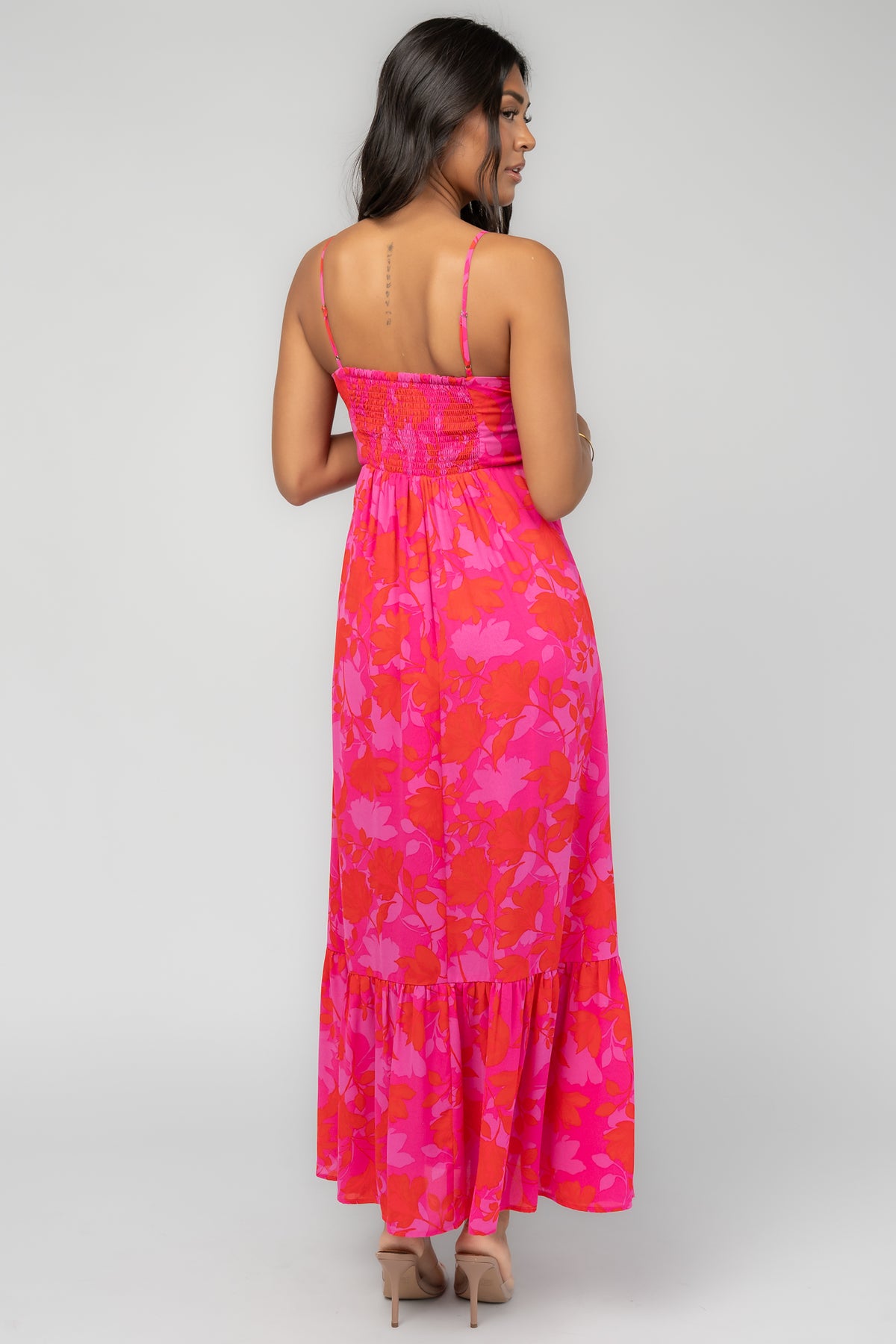Cecilia Tank Maxi Dress | Fuchsia Multi