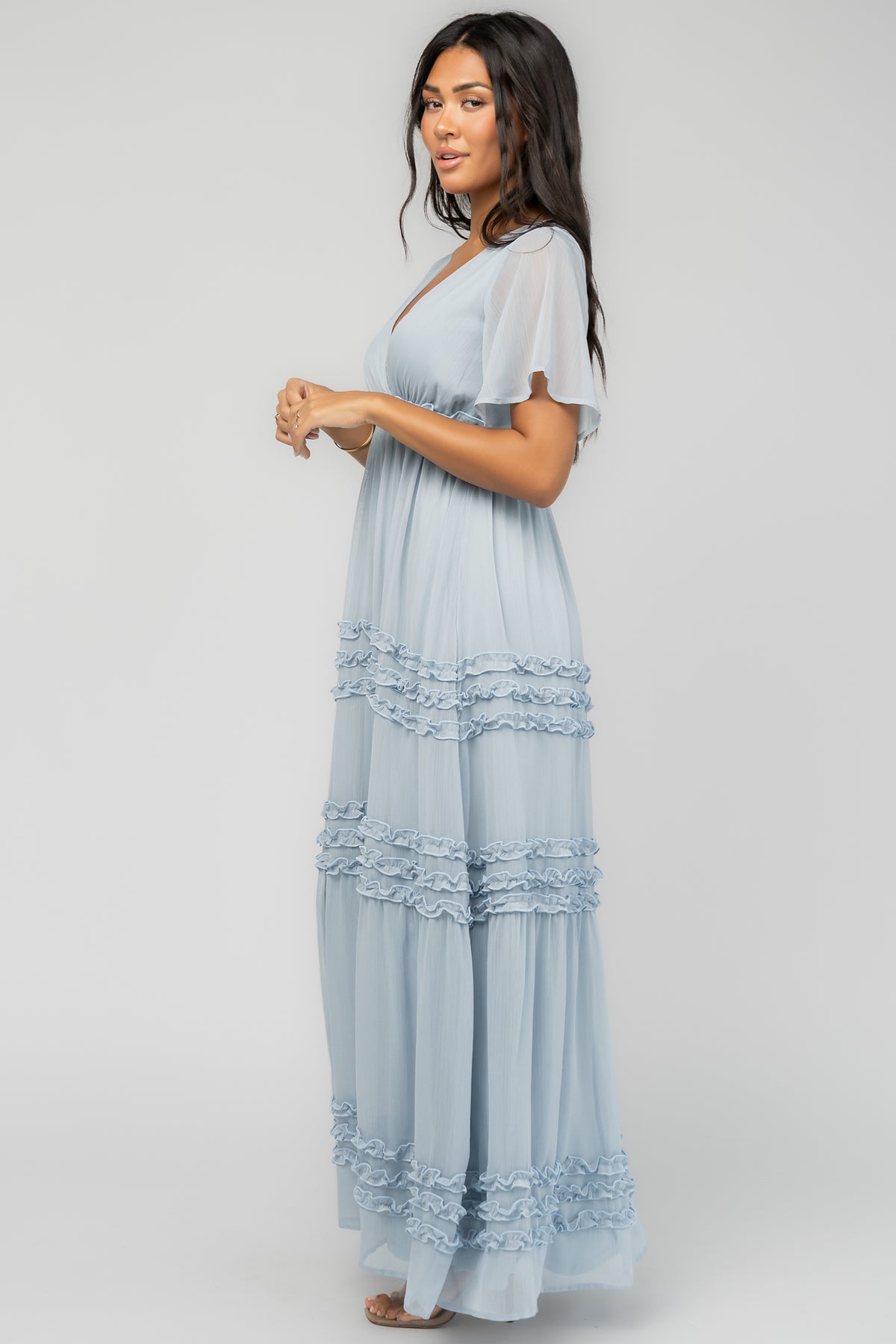 Metropolitan Maxi Dress | Dusty Blue