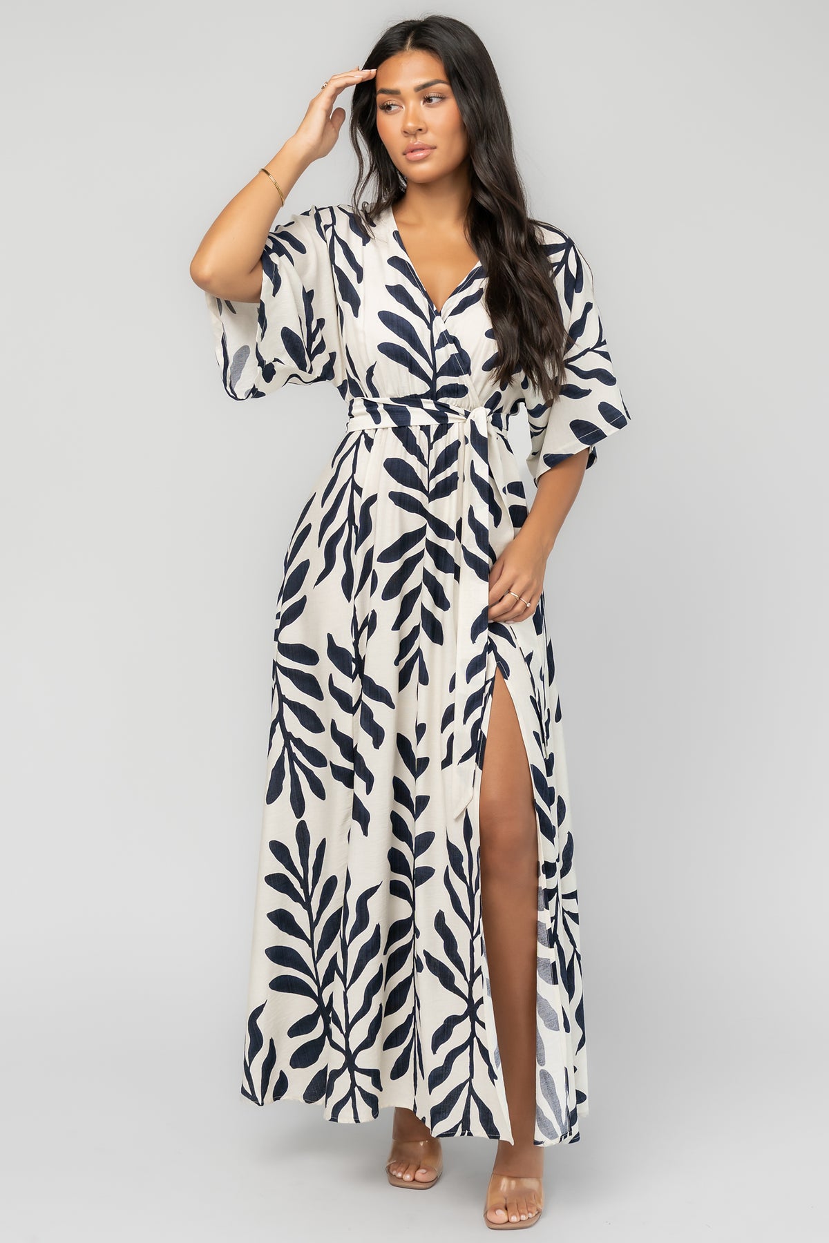 Nerissa Maxi Dress | Navy Print