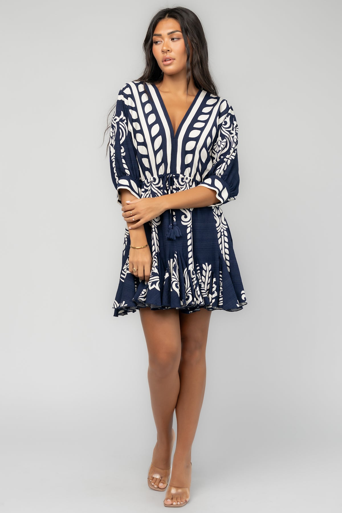 Anela Short Dress | Navy