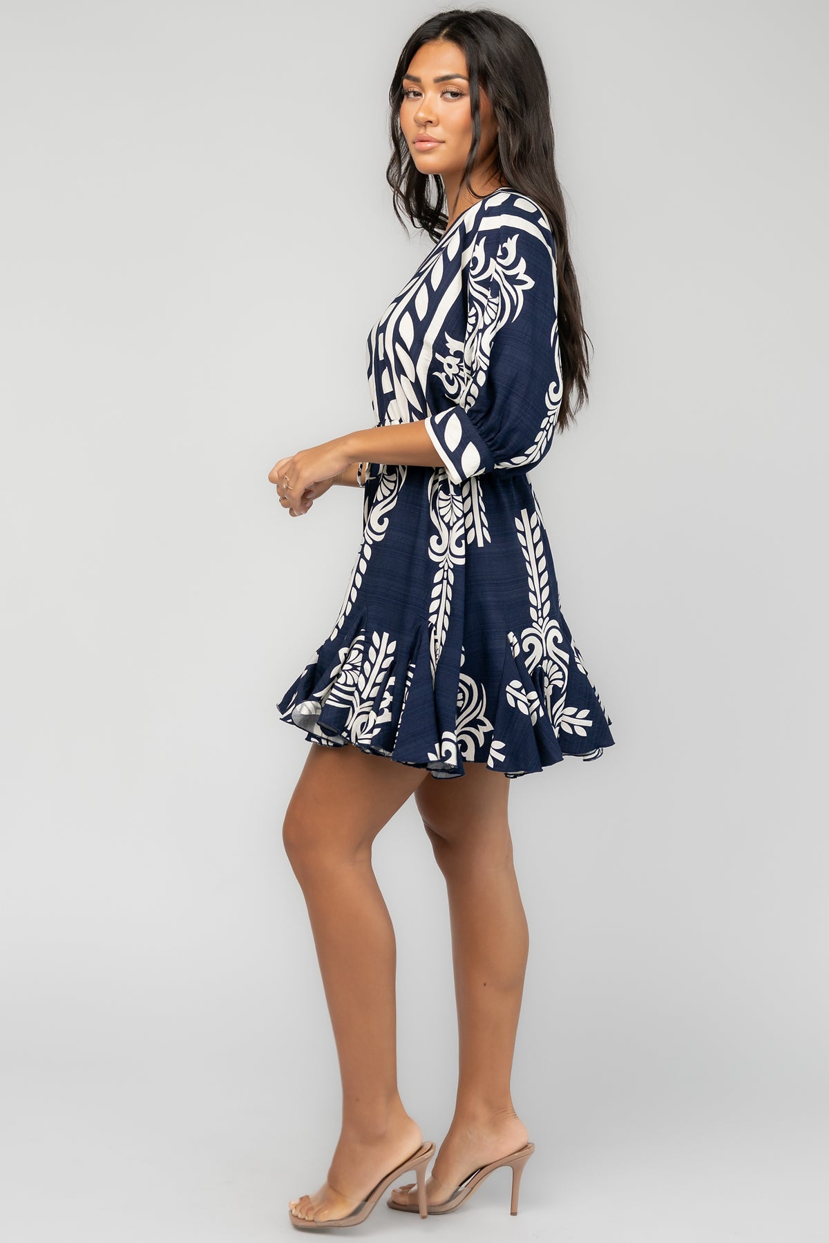 Anela Short Dress | Navy