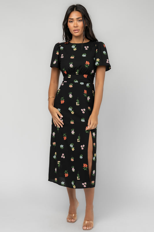 Almeria Dress | Black Floral