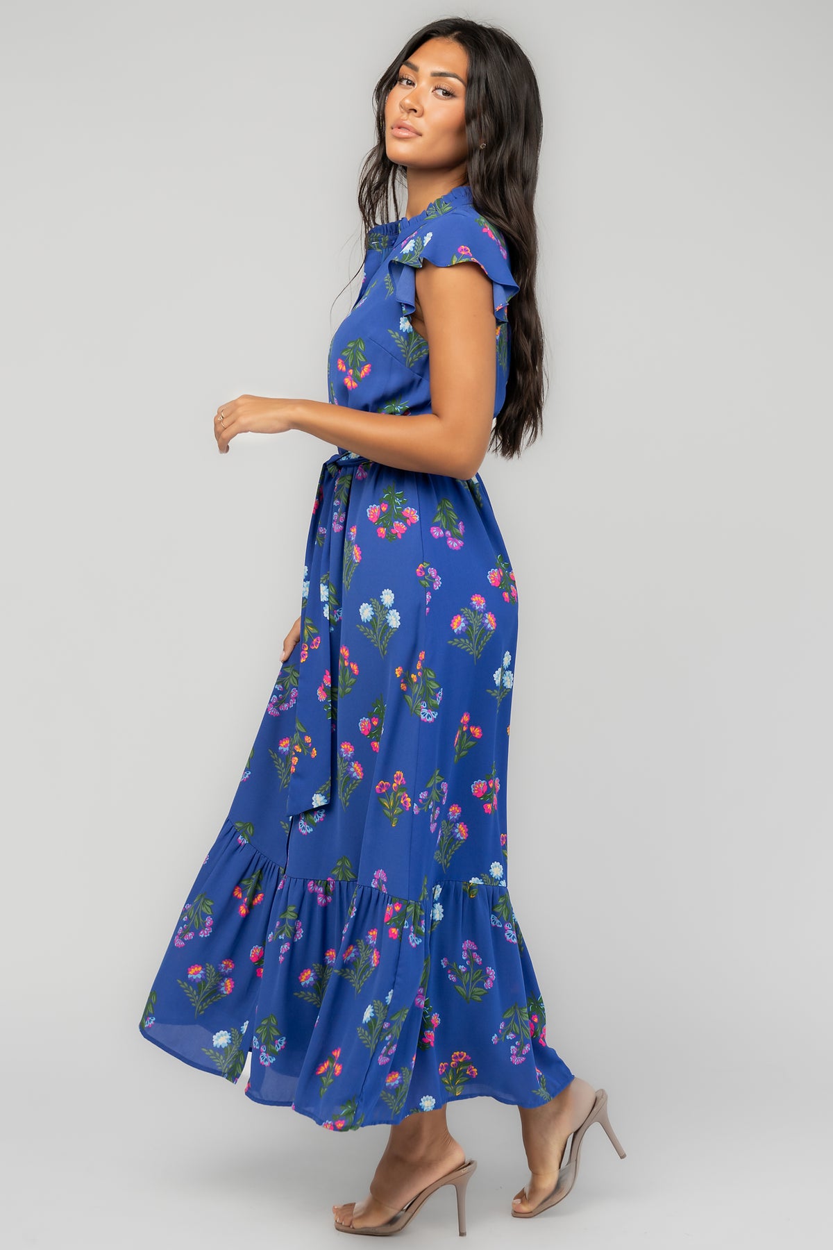 Shaylie Maxi Dress | Indigo Floral