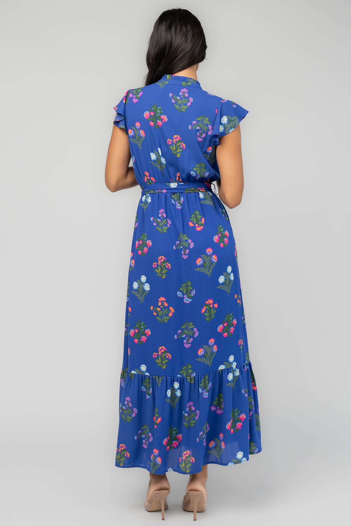 Shaylie Maxi Dress | Indigo Floral
