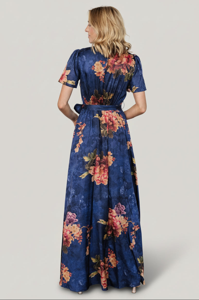 Colina Maxi Dress | Navy Floral