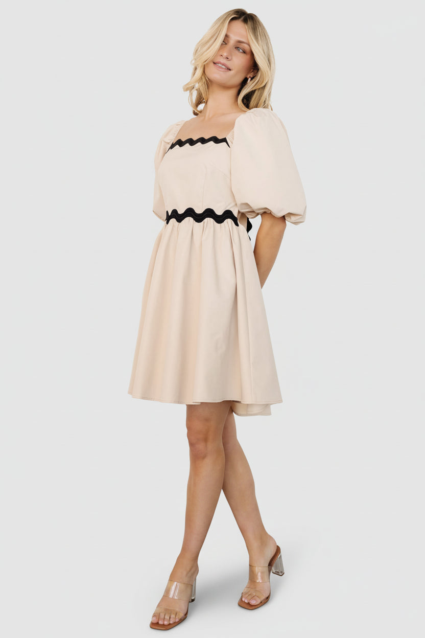 Cecelia Short Dress | Sand