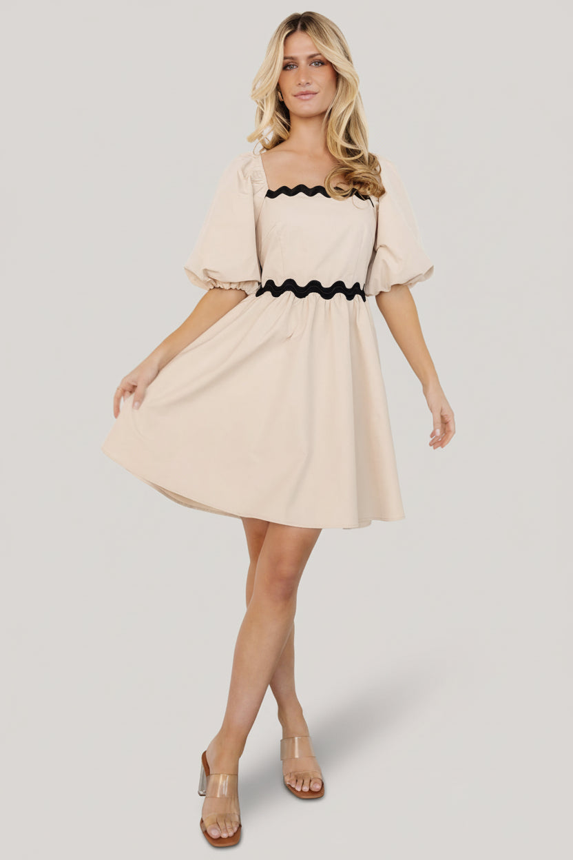 Cecelia Short Dress | Sand