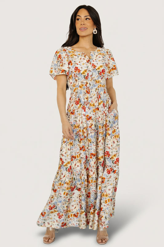 Claudia Maxi Dress | Multi Floral