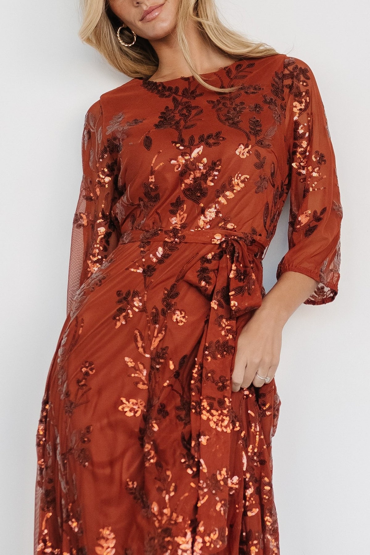 Destiny Sequin Maxi Dress | Cinnamon