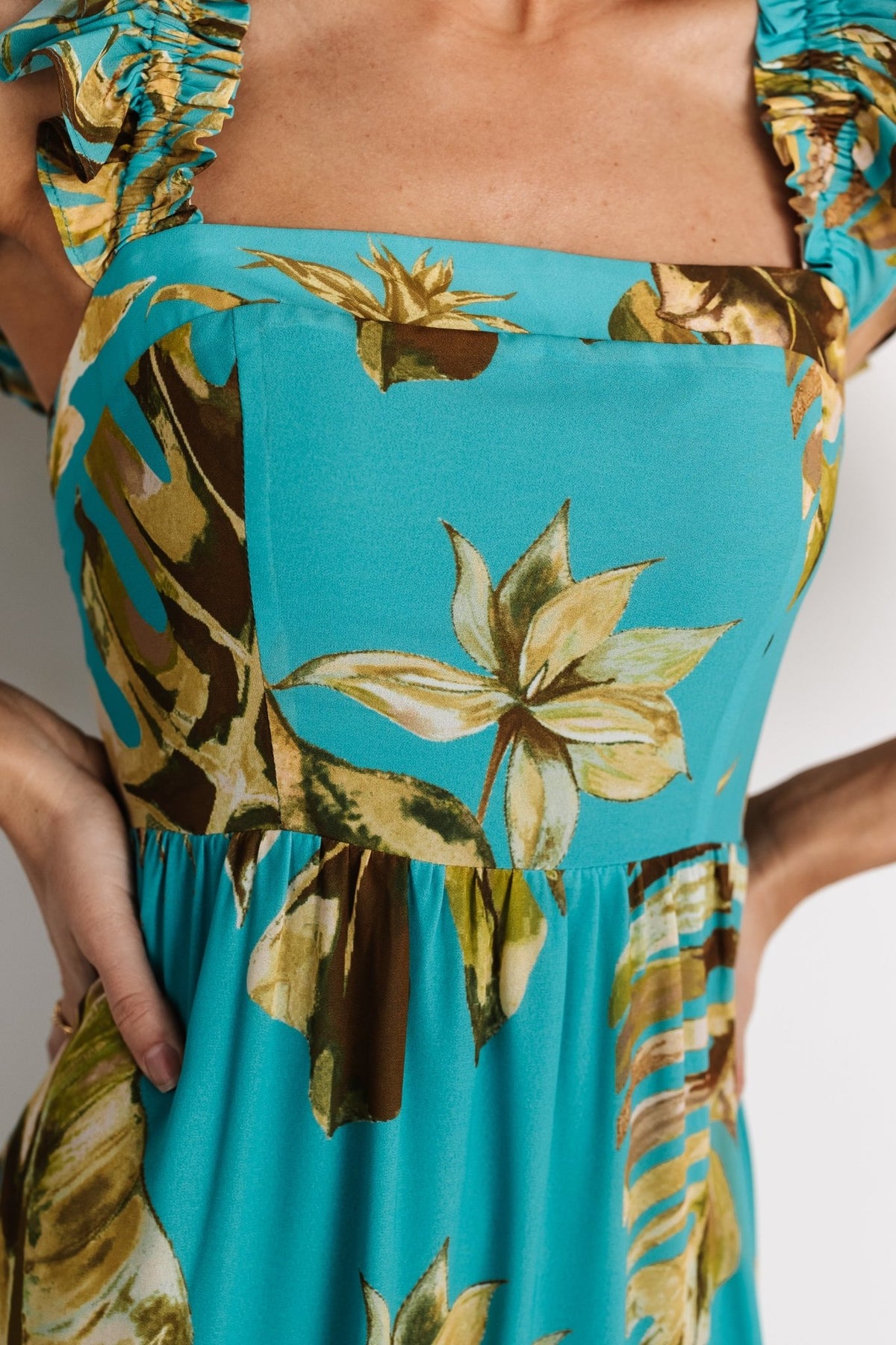 Encinitas Maxi Dress | Caribbean Blue Print